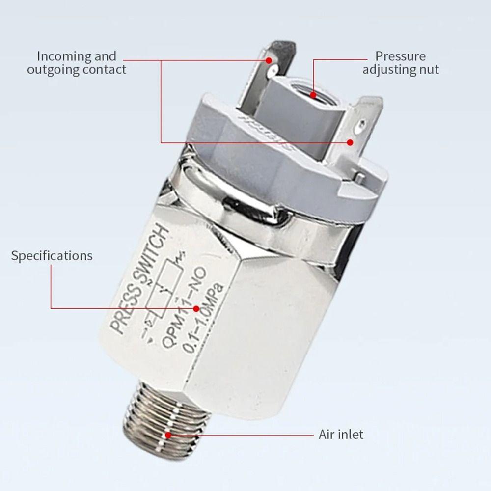 1 st QPM11-NO QPM11-NC Lufttrycksbrytare Justerbar 0,1-1 MPa QPM11 Automatisk Styrenhet G1/8 G1/4 Hydrauliskt Membran