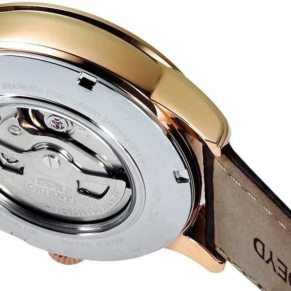 Orient Pánske RN-AK0001S (Orient Classic SUN&MOON) Okrúhle hodinky Hnedé Nerezové Viacručičkové Analógové