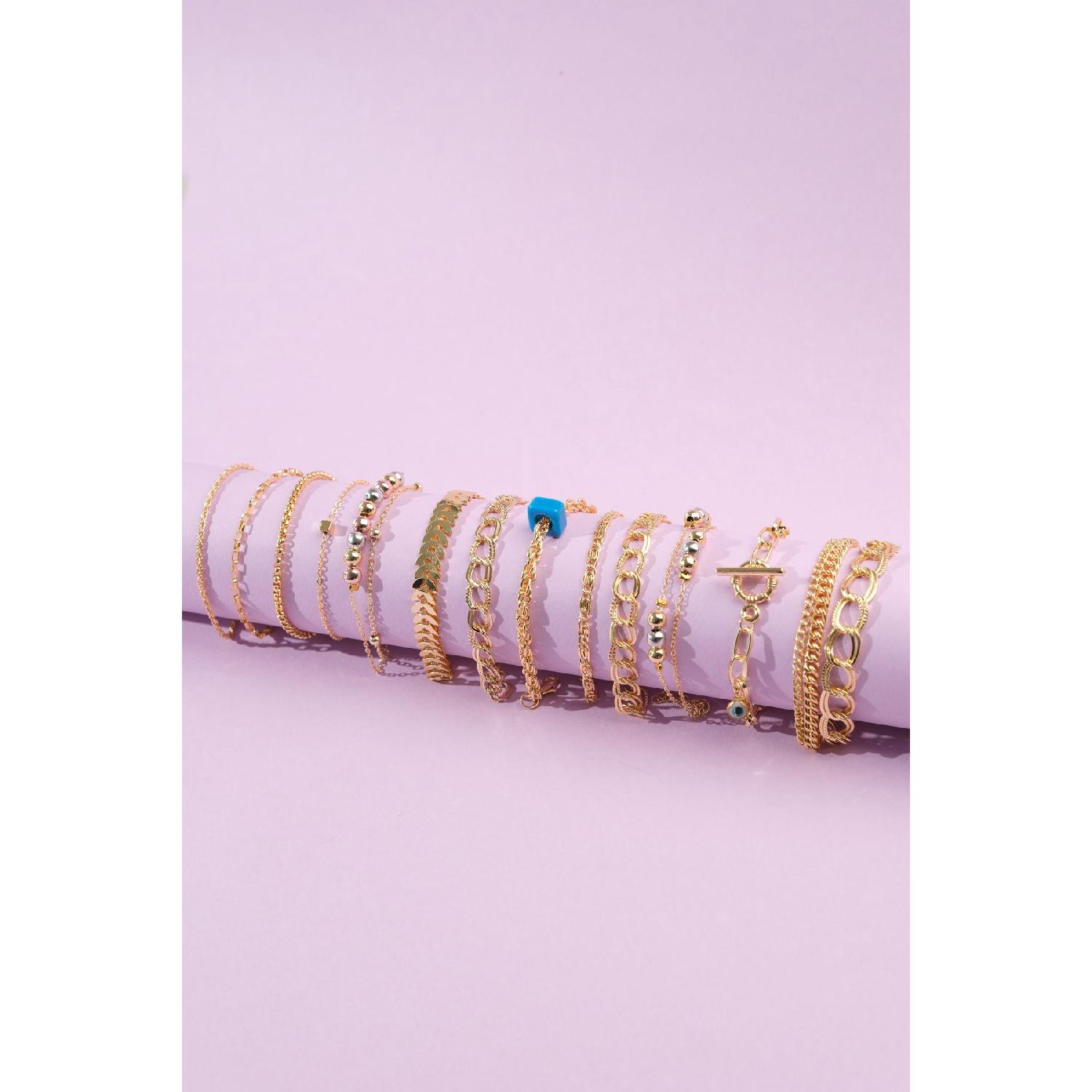 

Women s Bracelet Combination Set Gold Plated 0 чистий