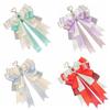 Double Layer Bow Pendant Ribbon Lolita Style Keychain Schoolbags Itabag DIY Pendant  For Friends