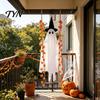 Fantasma Appeso con Luci Oscillante Decorazione di Halloween Foglia d'Acero, Ornamento Luminoso Accenti Foglia Autunnale Oscillazione Regolabile in Altezza, Timer, Telecomando