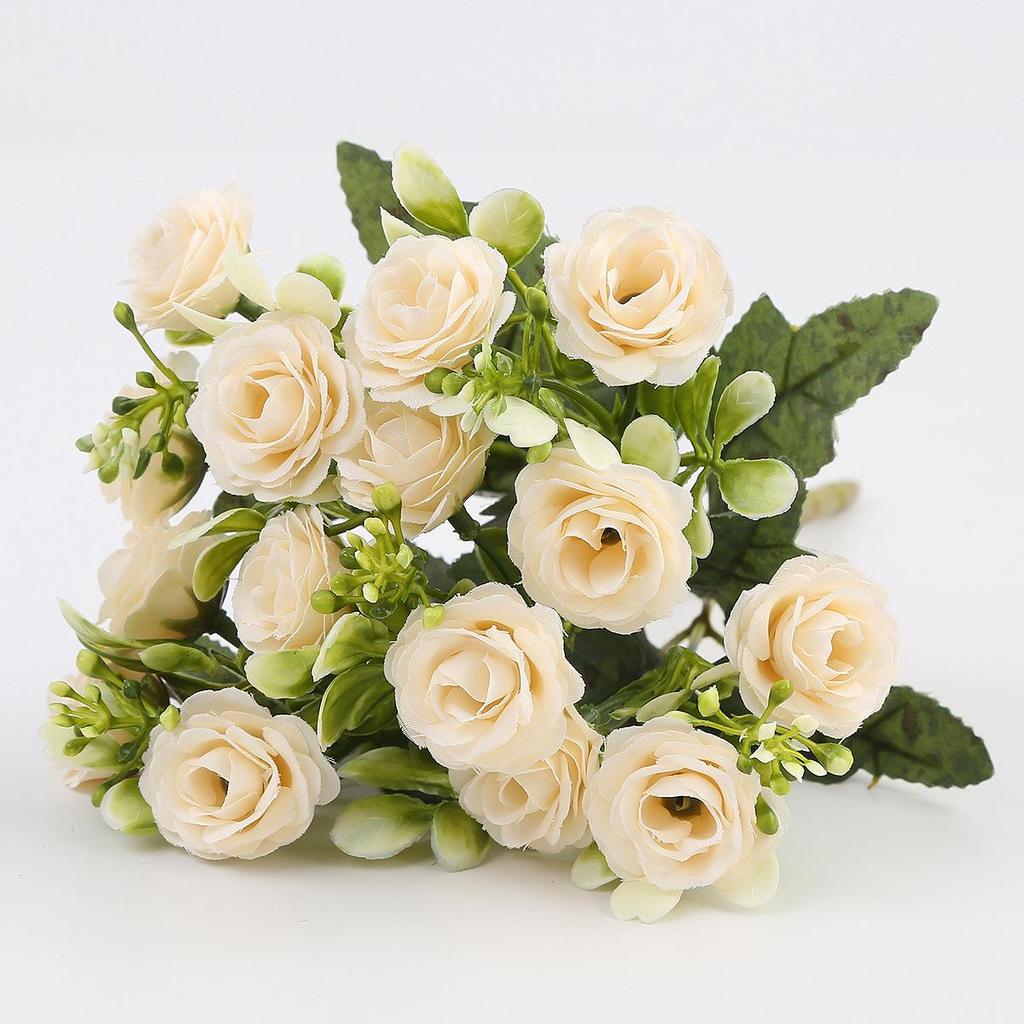 Nordic Style Silk Roses: 15-Head Artificial Floral Art for Home Decoration and Indoor Display