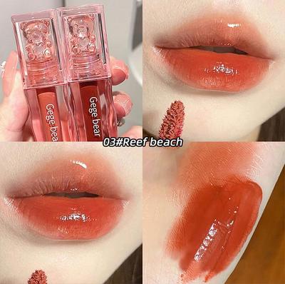 Spiegel Lip Gloss Feuchtigkeitsspendende Glas Lippenstift Lang anhaltende Farbe Lippen