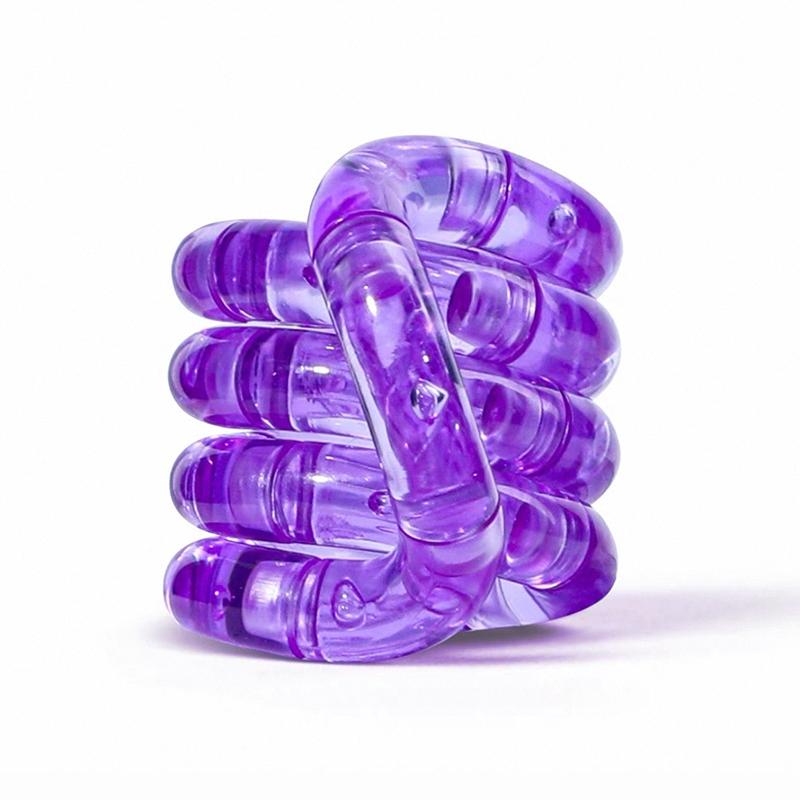 Tangle Deformable Rope Fidget Toy Deformation Rope Knot Pressure Stress Relief Toys Color-Changing Stress Relieving Twisty Ropes