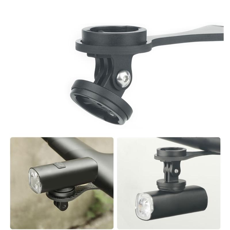 Bicycles Handlebar Combo Mount Adjustable Out Front Computer Mount Carbon Fiber Bike Stem Mount Easy to Install