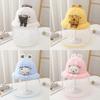 Toddler Sun Hat Bucket Hat Headdress with Detachable Face Guard Sun for Protective Cap Kid Beach Hasts  Yellow