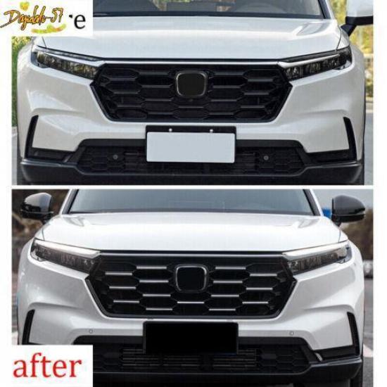 Chrome Front Grille Grill Mesh Strips Trim 21Pcs New For Honda CRV CR-V -24
