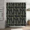 Botanical Shower Curtain Forest Greenery Leaves Pattern Bathroom Decor Nature Inspired Washable Fabric Backdrop
