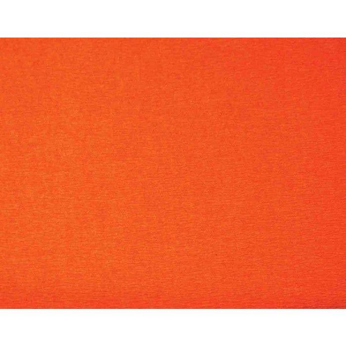 Papier Crépon orange feuille 50x200 cm