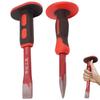 Sac Taske Masonry Chisel and Chisel Set with Rubber Handle for Woodworking, Mining, Stone Carving (25cm)