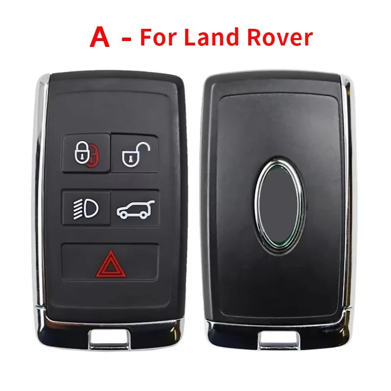 5 Button Smart Key Cover For Jaguar Land Range Rover Sv Replacement Shell Housing With Blade Key