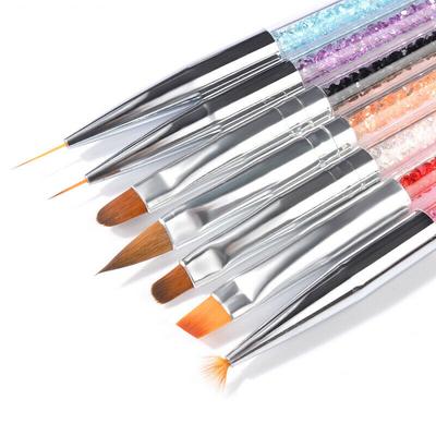 7-teiliges Nagelkunst-UV-Gel-Liner-Malstift-Pinsel-Maniküre-Werkzeug-Zeichnungsset