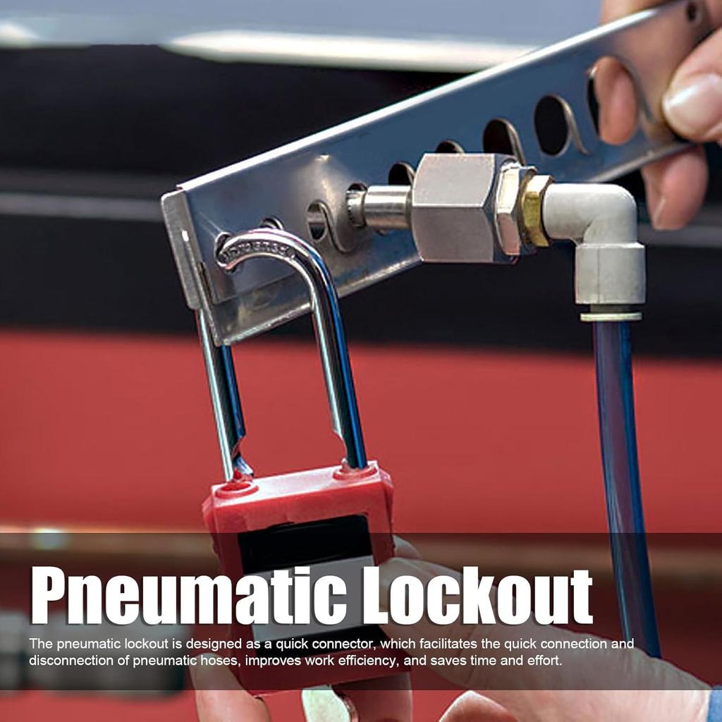 Pneumatic Lockout Stainless Steel Rugged High Efficiency Pneumatic Quick Disconnect Lockout for Industry, Quick Connector