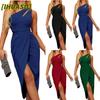 Fashion Summer Spring Solid Color Print Sleeveless Casual Dresses