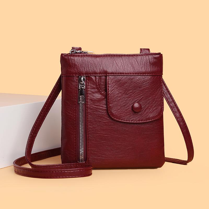 Fashionable Women's Small Shoulder Bag, PU Leather Phone Bag, Retro Crossbody Bag Suitable for Daily Use, Shopping, Commuting