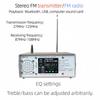 27MHz-125MHz FM Transmitter Radio USB Sound Card Bluetooth Music Player