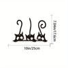 Charming Cat Metal Wall Art Elegant Living Room and Bedroom Decor Sculpture