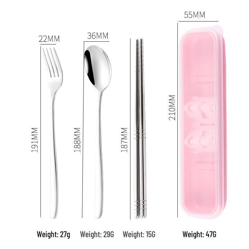 Abay Portable 304 Stainless Steel Cutlery Set