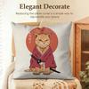 Japanese Style Cat Cushion Cover Natural Linen Organic Fabric DoubleSided Printing Sofa Home Decor Gift Pillow Case