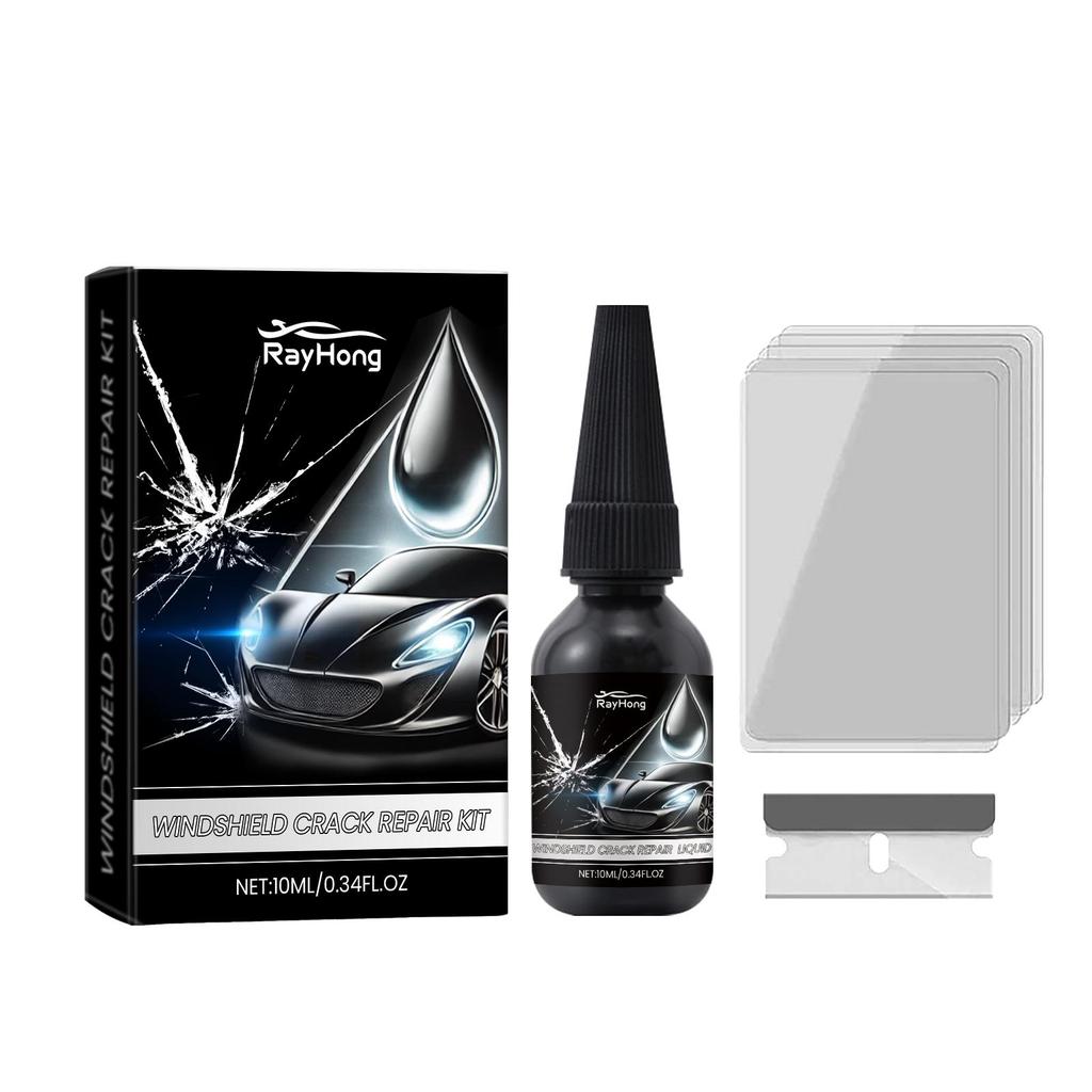 RAYHONG Auto Windshield Repair Fluid Kit Auto Front Windshield Repair Cracks Clear Vision