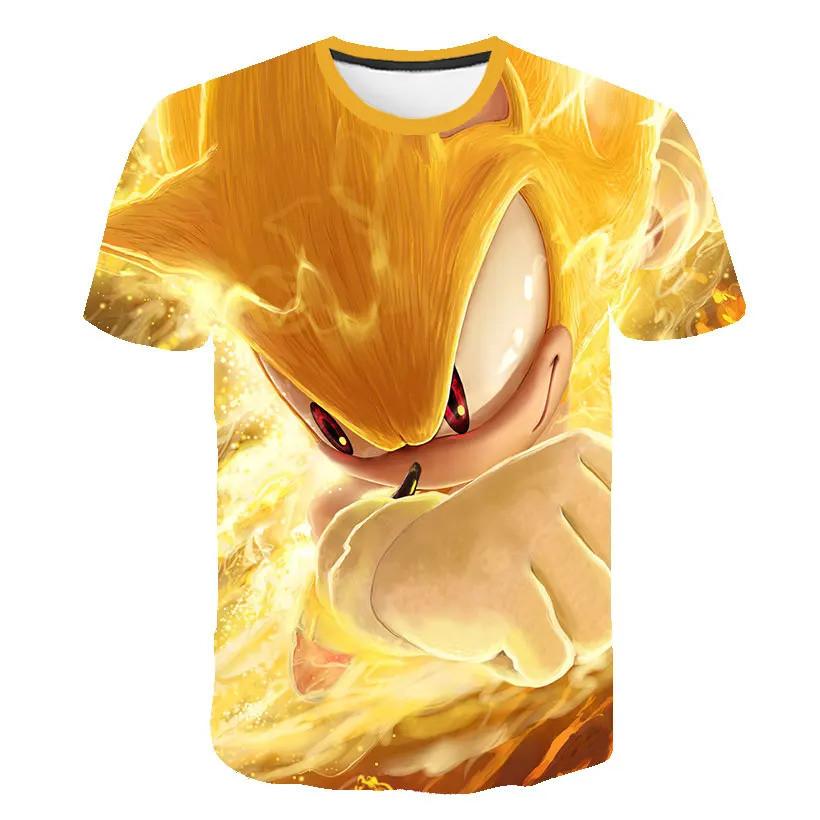 New Summer Cartoon 3D Print T-Shirt Quick Drying Short Sleeve Fashionable Boys' Girls' Tops