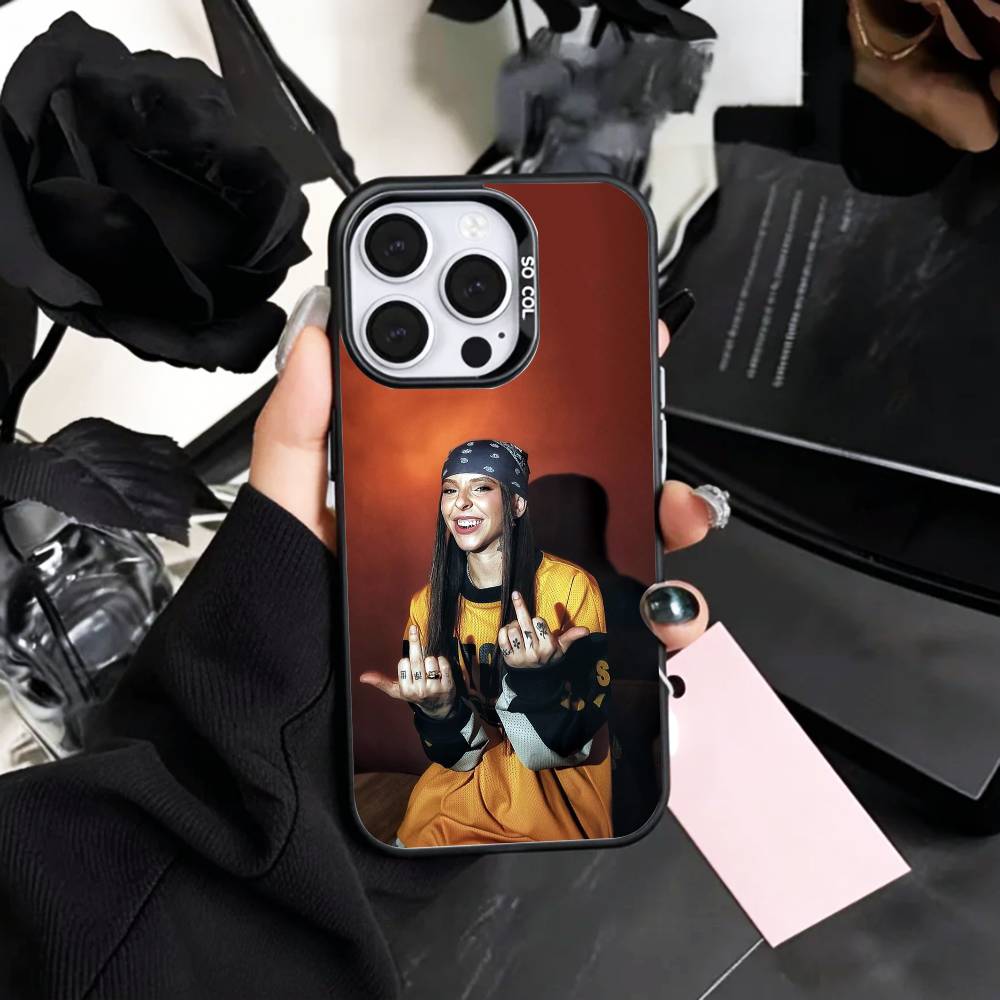 Sängerin Young Miko Nicht stören Handyhülle Für iPhone17,16,15,14,13,12,11 Plus,Pro Max Farbige Silberbeschichtete Innenabdeckung