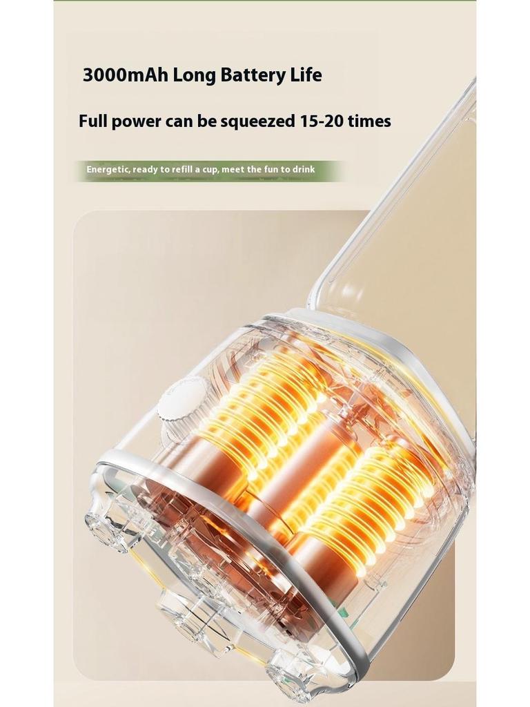 Portable Multi-Function Juicer: Automatic Fruit & Vegetable Blender with Travel Cup