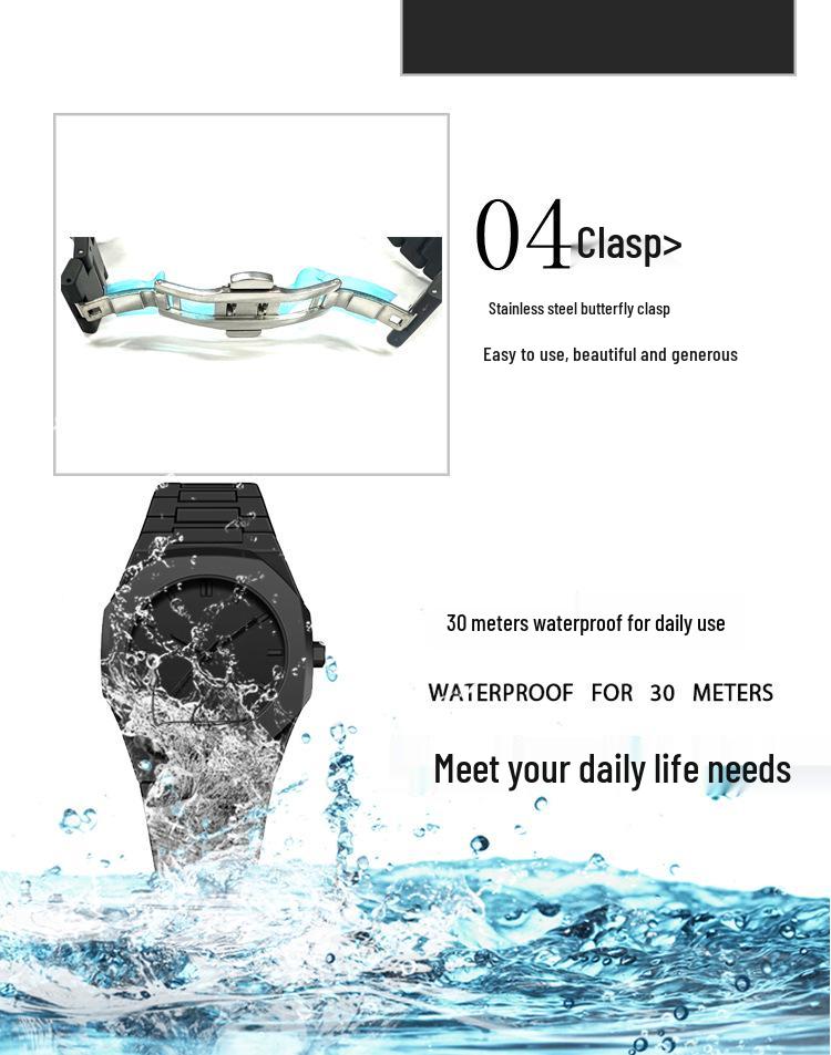 Wasserdichte Herren-Quarz-Geschäftsuhr - Fortschrittliche, hochwertige Armbanduhr