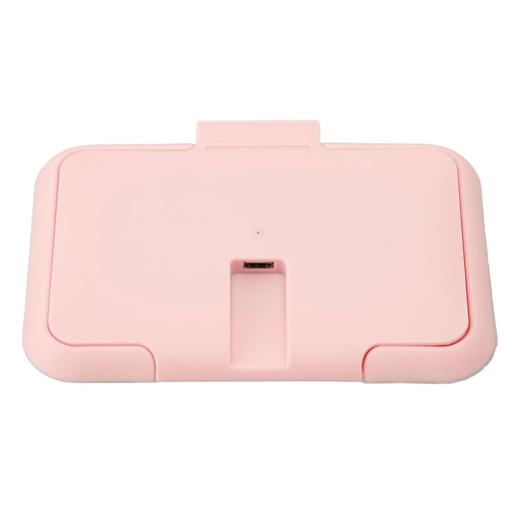 Baby Wipe Warmer Constant Temperature Evenly Heating Portable USB Wet Wipe Heater Pink
