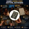 LED Morse Code Trainer Card Pocket-Sized Portable Encryption Practice Device Lightweight Morse Code Practice Trainer