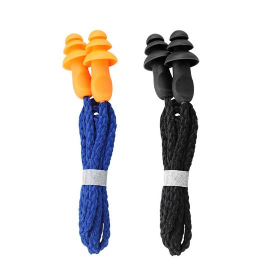 1 Pair Widely Used Noise Canceling Ear Plugs Three-layer Sound Insulation Waterproof Compact Silicone Earplugs Workshop