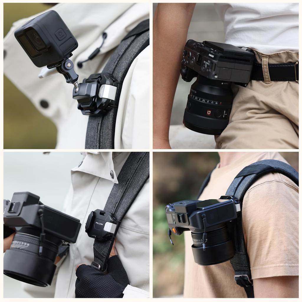 ULANZI F38 Camera Holster with Quick Shoe 38mm Compatible Quick Mount Tripod for and DJI Base, Arca-Swiss Accessory, Aluminum, DSLRs, Heads, Tripods,