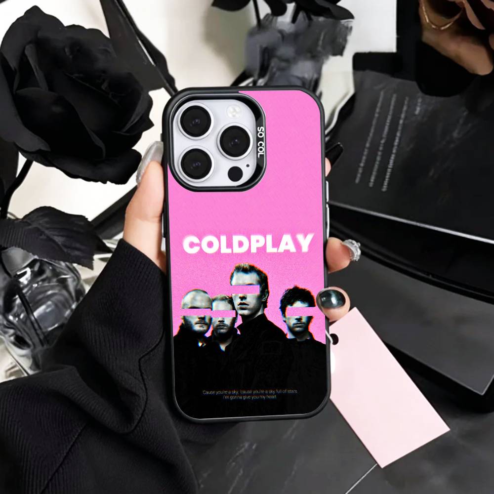 

Alternative rock Coldplay Phone Case For iPhone17,16,15,14,13,12,11 Plus,Pro Max Colored Silver Plated Inside Cover iPhone12