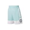 Li-Ning Badfive Color Block Letter Print Elastic Waist Sports Training Quick-Dry Shorts Men Shorts Lake-Gray Blue AAPS055-3