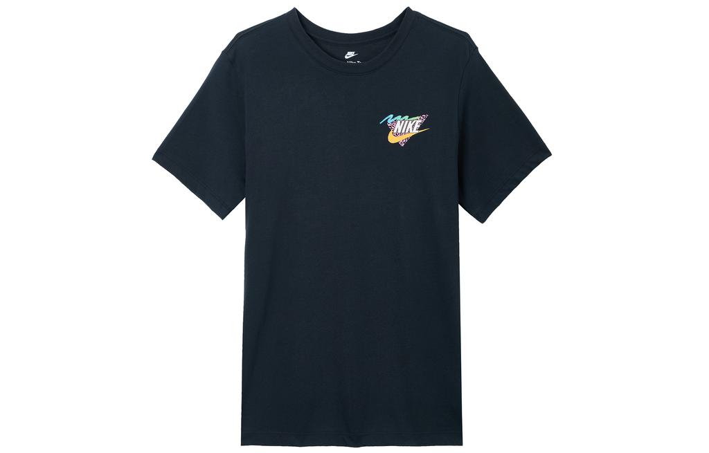 Nike T Shirts Men's Black Crew Neck Moderate Straight Fit FD6637-010
