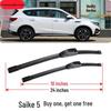 Junma Mosaic 5 Frameless Front & Rear Wiper Blade Set - SEEK5 Special Rubber Strip