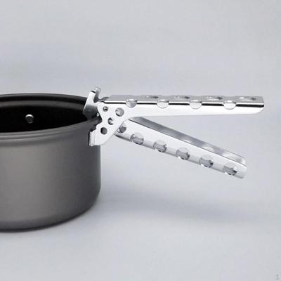 Pot Gripper Pan Handle Portable Multiuse Nonslip Skillet Clip Lightweight Metal for Camping