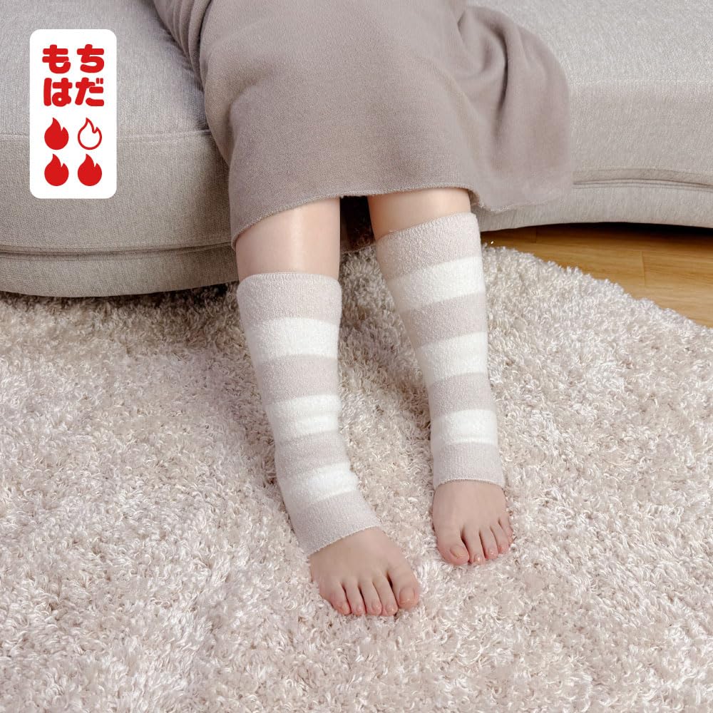 Mochihada Leg Keeps You Made In Marshmallow Leg Warmers One Size Fits Warmers, Fleece-Lined, Warm, Warm, Japan, Women's (Pink, All)