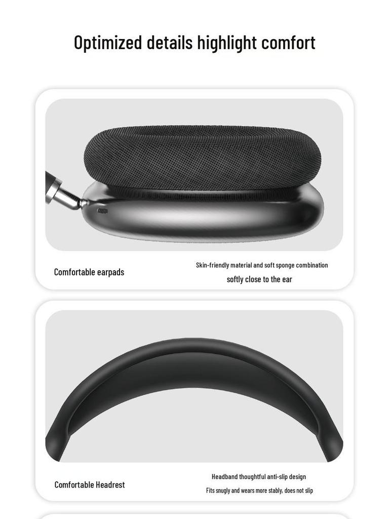 P9AirMax True Wireless Bluetooth Over-Ear Headphones with Heavy Bass and Type-C Charging