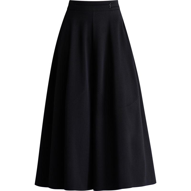 Elegant High-Waisted Bud-Shaped Culottes for Women, Spring/Summer 2026, Trendy Seven-Point Wide-Leg Pants