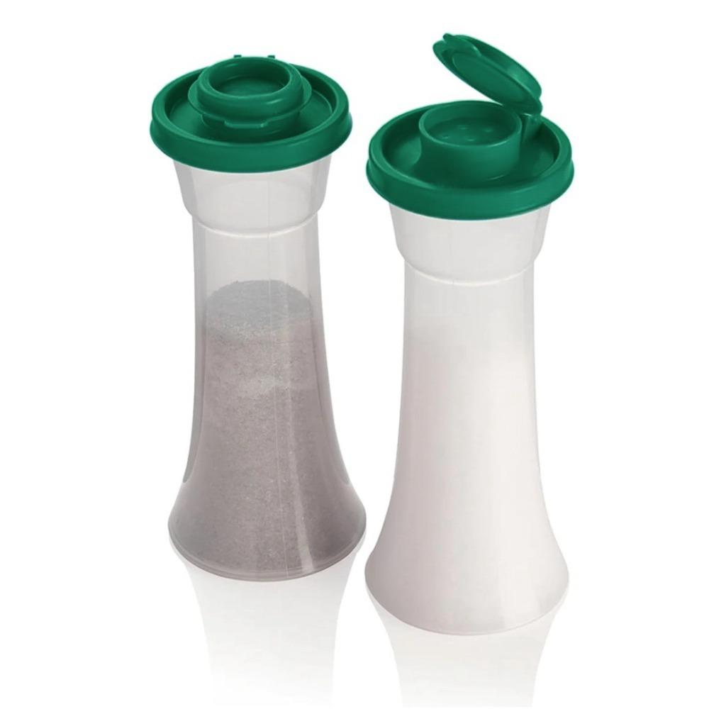 2PCS Plastic Seasoning Bottle Clear Barbecue Seasoning Jar Pepper Bottle  Restaurant