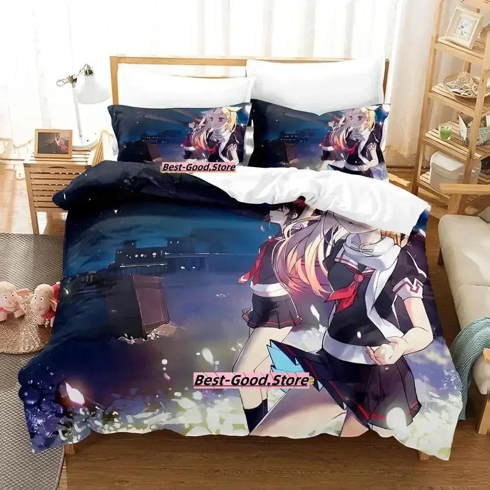 Kantai Collection Bedding Set Single Twin Full Queen King Size Bed Set Adult Kid Bedroom Duvetcover Sets Anime Parure De Lit Bed