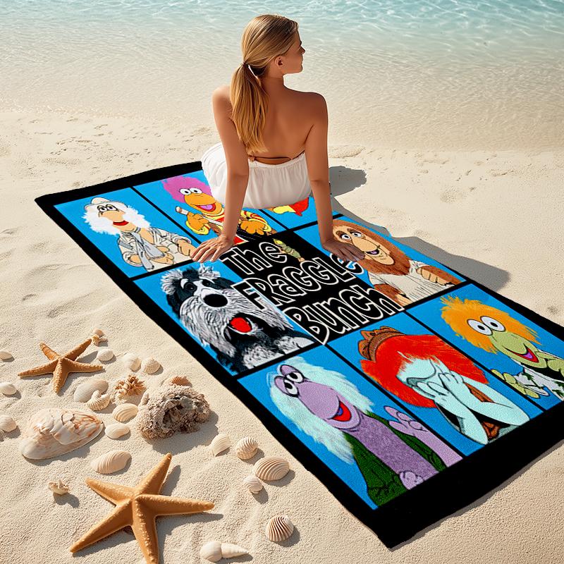 Sesame Street beach towel Outdoor camping Beach towel for vacation swim Outdoor pool Absorbent bath towel