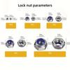 300/150pcs M3-M8 anti-slip hex nuts full-thread anti-lock 8-grade safety-locking for industrial/construction/electronics/aut