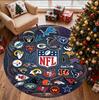 Kulatá rohož se vzorem NFL, Vnitřní/Venkovní podložka, na piknik, do herny, ložnice, kanceláře, obývacího pokoje, Koberec pro domácí dekoraci, Dárek k narozeninám