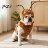 1 Set Funny Cockroach Pet Costume, Adjustable Headgear And Sleeveless Tank Top, Plush Cozy Outfit for Small Medium Dogs Cats Party Wear Sale Goods