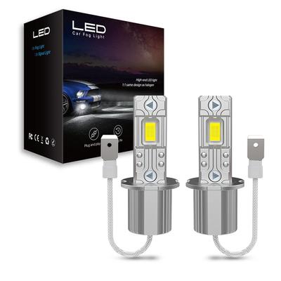 H3 LED Fog Lamp, White, Explosive Light, Compatible with Vehicle Inspection, Ultra Small Size,