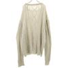 OLD 80s 90s Long Sleeve Oversized Silhouette Sweater Gray Knit Men's Used