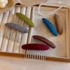 Rutschkamm gegen gebrochenes Haar mit Zinken Minimalistisches Haaraccessoire Retro Pony-Haarnadel Damen/Mädchen