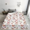 1PC Pumpkin Halloween Design Flannel Blanket Portable Lightweight Suitable For Sofa Bed Travel Camping Living Room Office Soft
